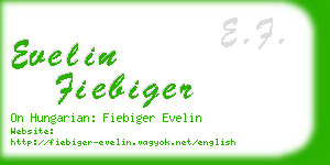 evelin fiebiger business card